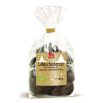 Linea Lebkuchenherzen mit schwarzer Johannisbeerfüllung 125g