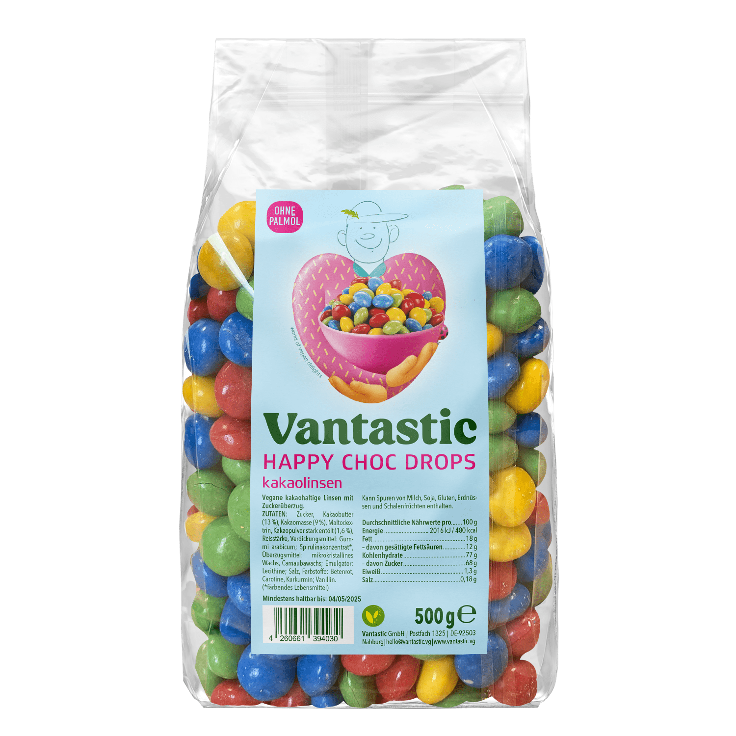 Vantastic Happy Choc Drops 500g