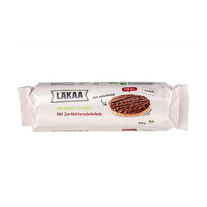 LÄKAA Hafer Cookies mit Zartbitterschokolade 300g