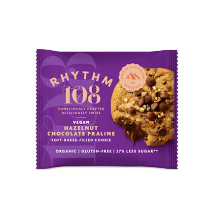 Rhythm 108 Soft-Bake Filled Cookie Hazelnut Chocolate Praline 50g