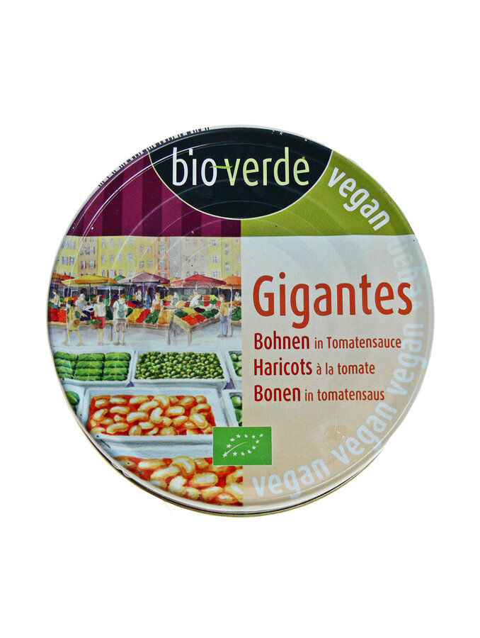 Bioverde Gigantes – Bohnen in Tomatensauce 190g