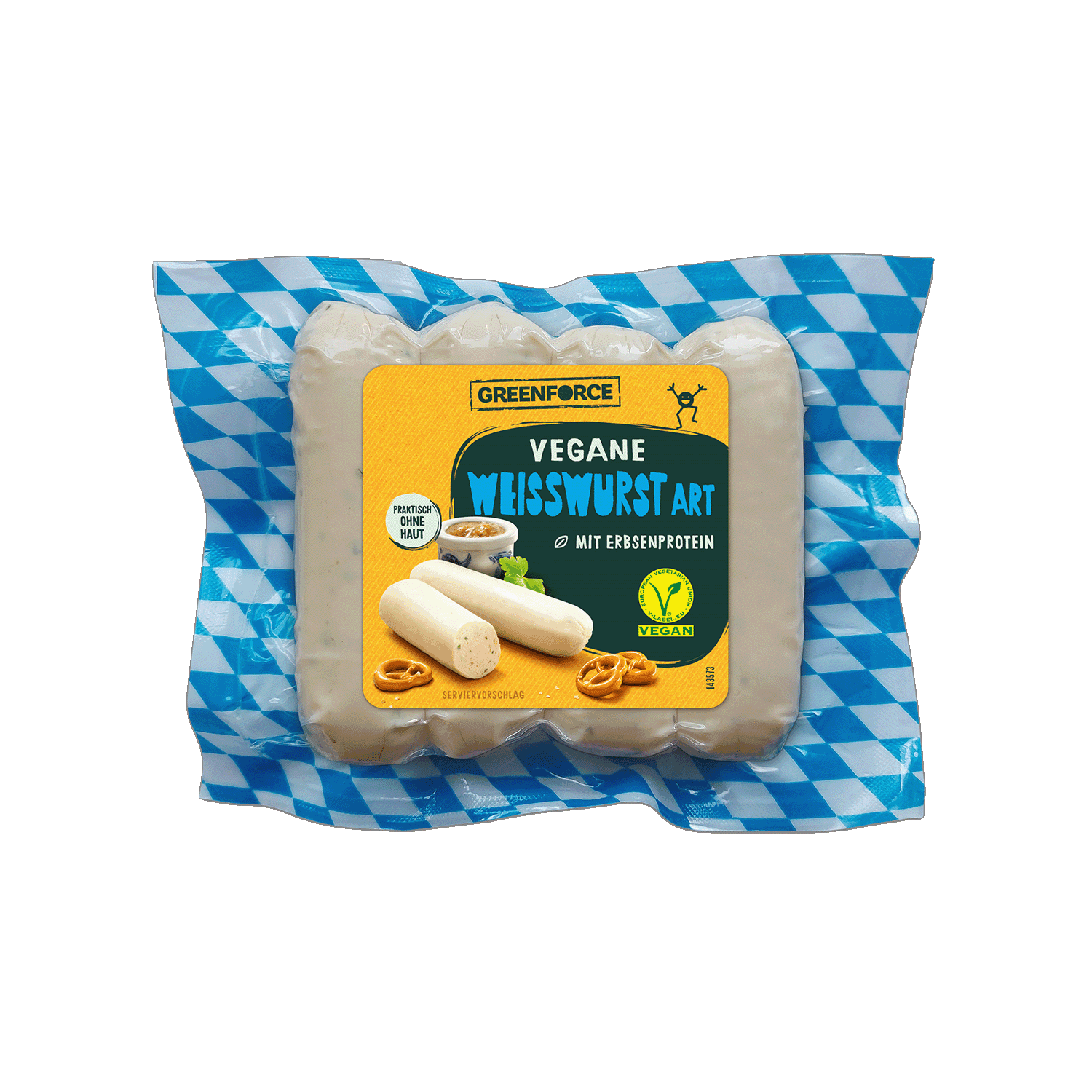 Greenforce Vegane Weisswurst Art 200g (4 Stück)