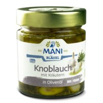 Mani Knoblauch in Olivenöl mit Kräutern 185g