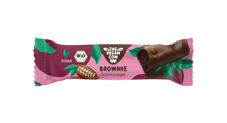 The Vegan Cow Schokoriegel Brownie 40g