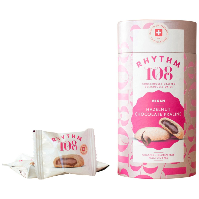 Rhythm 108 Geschenkbox Haselnuss Schokolade Praline Kekse 195g