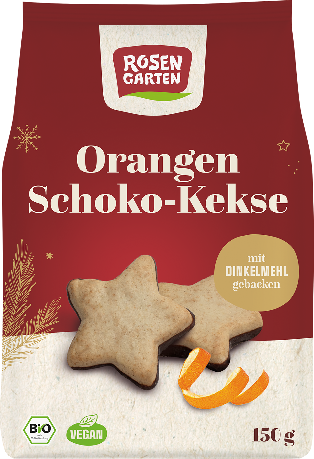 Rosengarten Orangen Schoko Kekse 150g