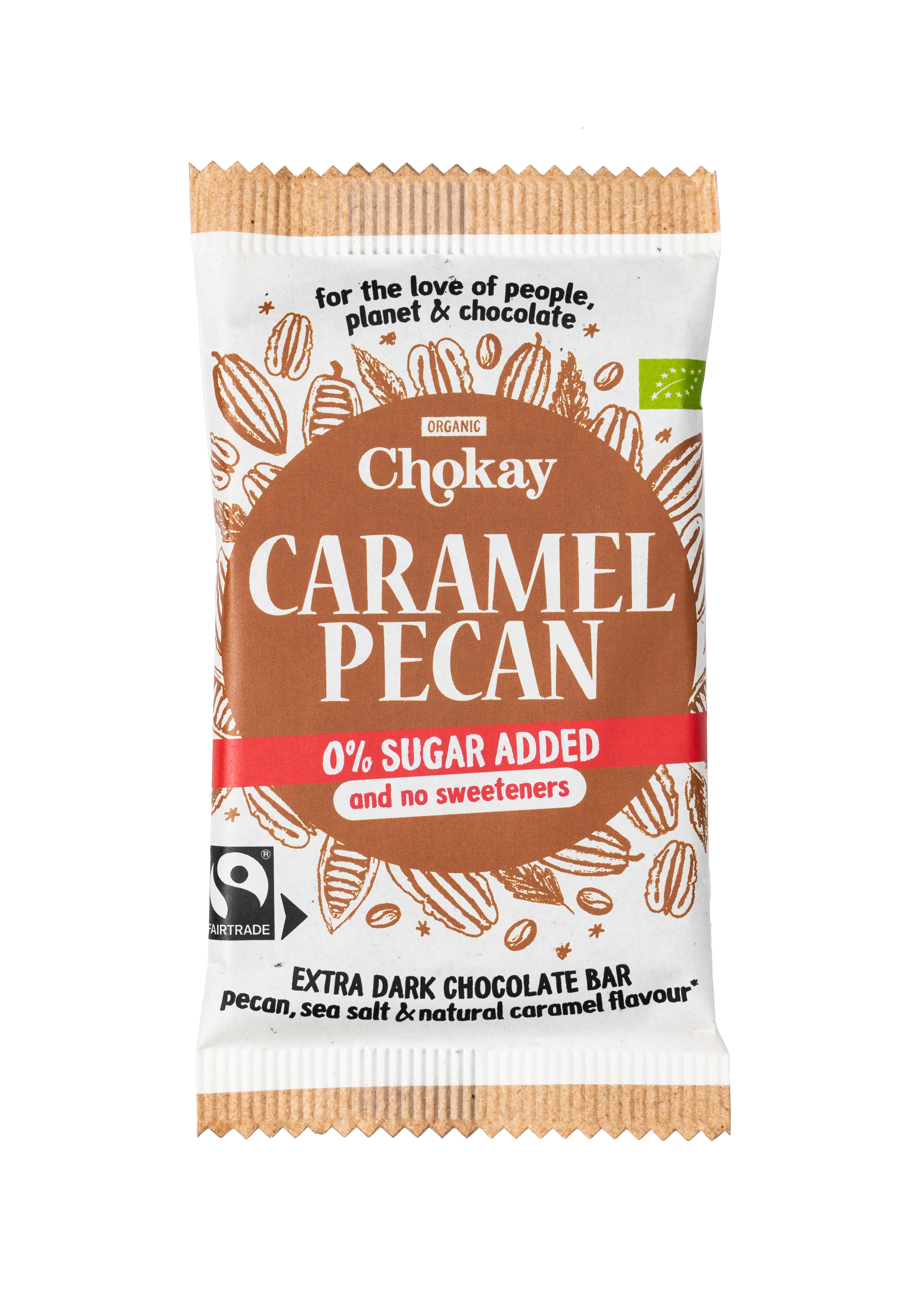 Chokay Caramel Pecan Zartbitterschokolade 70g