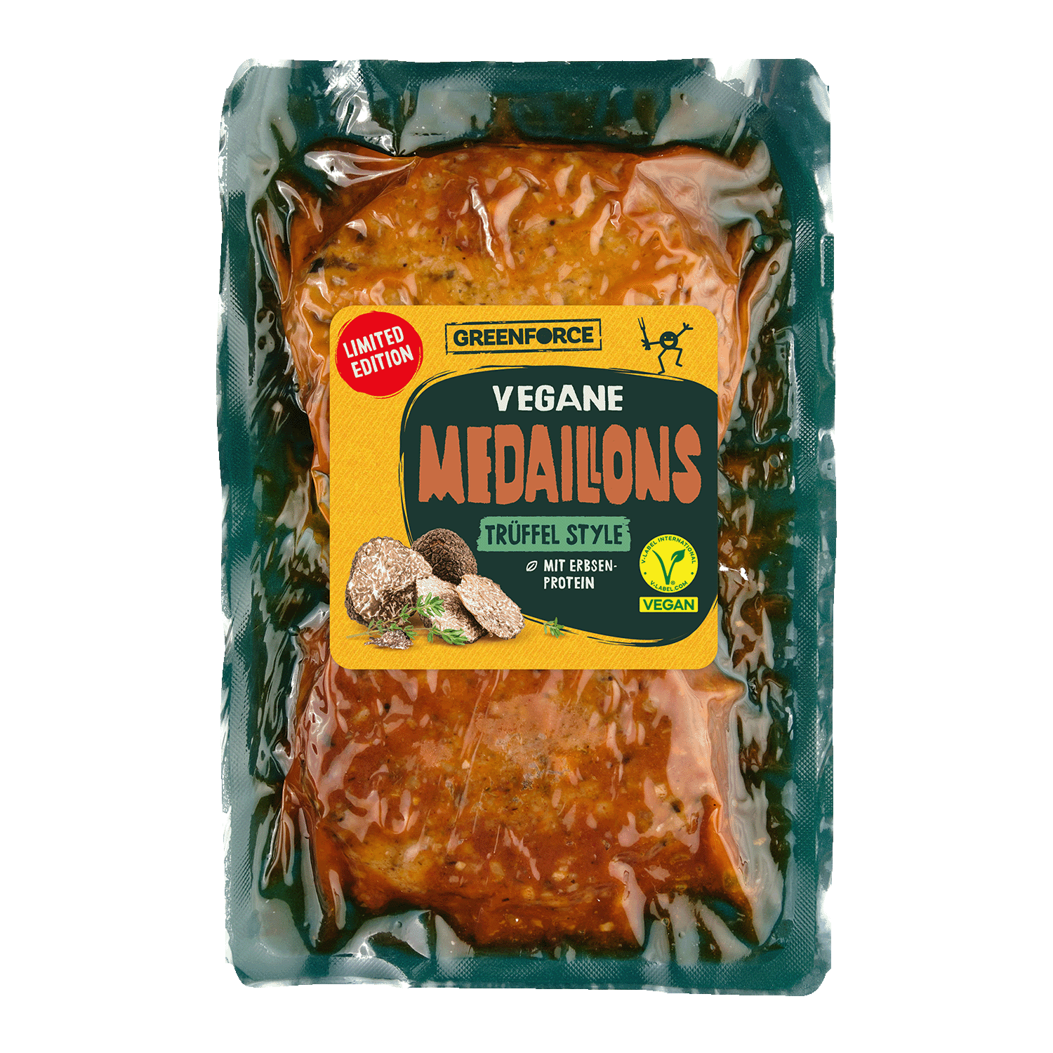 Greenforce Vegane Medaillons Trüffel Style 180g (2 Stück)