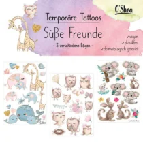 Mal mich bunt Temporäre Tattoos Süsse Freunde