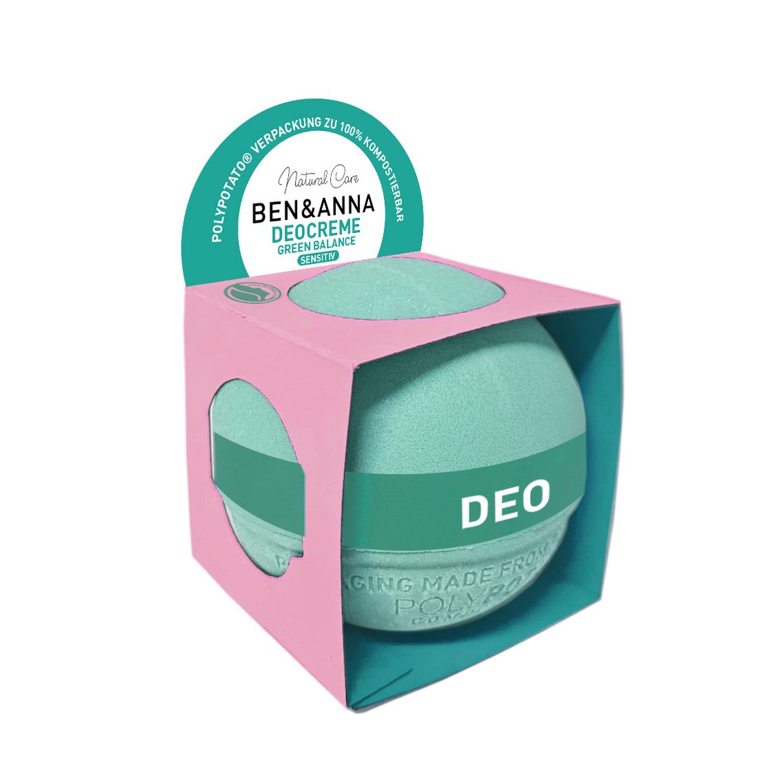 Ben & Anna Polypotato Green Balance Deocreme Sensitiv 40g