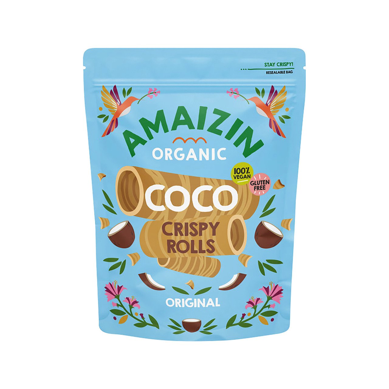 Amaizin Coco Crispy Rolls Original 140g