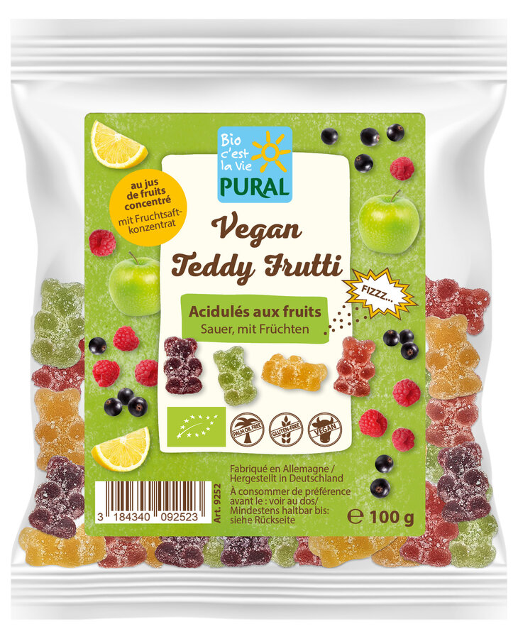 Pural Vegan Teddy Frutti 100g