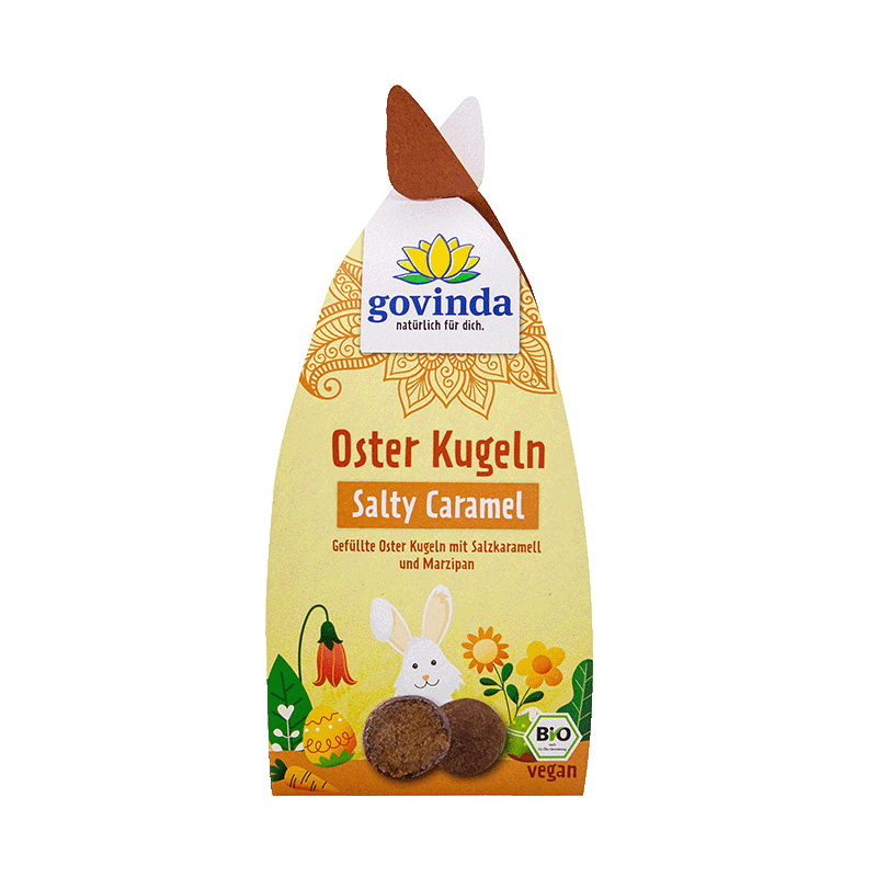 Govinda Oster Kugeln Salty Caramel 50g