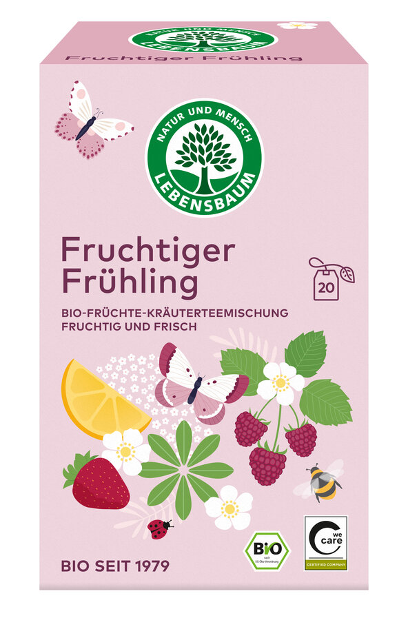 Lebensbaum Fruchtiger Frühling Bio-Früchte-Kräuterteemischung 20x2g